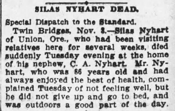 Clipping from The Anaconda Standard